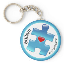 Autism Awareness Keychain - Blue