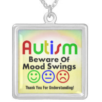 autism, awareness, large, necklace, school, education, teacher, daycare, children, boy, Necklace with custom graphic design