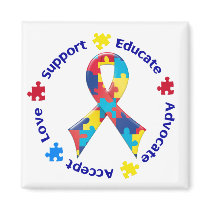 Autism Awareness Fridge Magnets