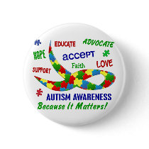AUTISM AWARENESS MONTH APRIL PIN