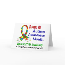AUTISM AWARENESS MONTH APRIL GREETING CARDS