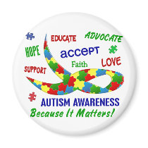 AUTISM AWARENESS MONTH APRIL MAGNET