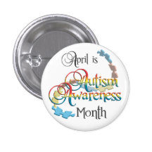 Autism Awareness Month Button