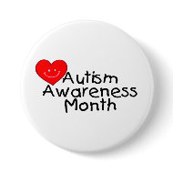Autism Awareness Month (Hrt) button
