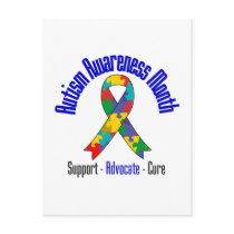 Autism Awareness Month postcards
