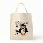 Autism Awareness Penguin Tote Bag