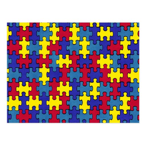 autism awareness post cards