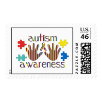 autism awareness postage stamp