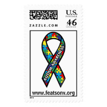 Autism Awareness postage postage