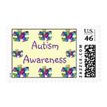Autism Awareness Postage Stamp