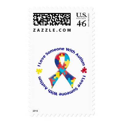 Autism Awareness Postage Stamp by awarenessgifts