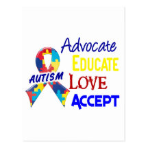 Autism Awareness Postcards