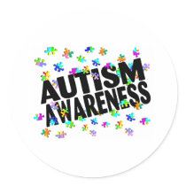Autism Awareness (PP) Round Stickers