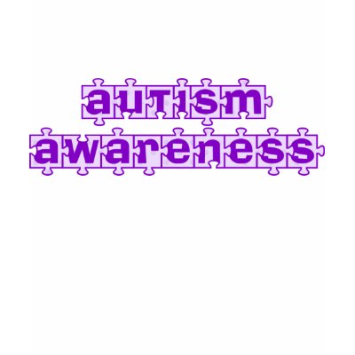 Autism Awareness Purple Puzzle Pieces TShirt
