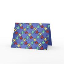 Autism Awareness Puzzle Card cards