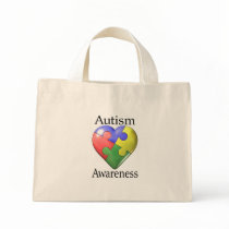 Autism Awareness Puzzle Heart bags by wolfmama Autism Awareness Puzzle Heart bags