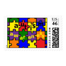Autism Awareness - Puzzle Quilt Stamp