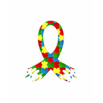 AUTISM AWARENESS PUZZLE RIBBON t-shirts by awarenessgifts AUTISM AWARENESS PUZZLE RIBBON t-shirts