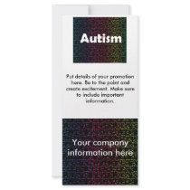 autism awareness rack card, template