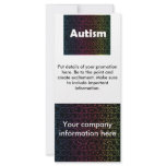 autism awareness rack card, template