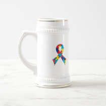Autism Awareness Ribbon A4 Coffee Mugs