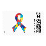 Autism Awareness Ribbon A4 postage