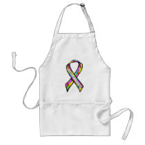 Autism awareness ribbon aprons