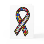 Autism Awareness Ribbon cards