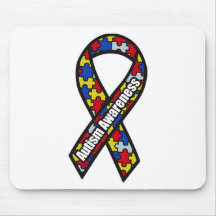 Autism Awareness Ribbon Mouse Mat