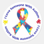 Autism Awareness Round Sticker