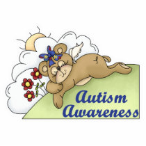 Autism Awareness Sleeping Bear photo sculptures by doonidesigns Autism Awareness Sleeping Bear photo sculptures