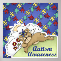 Autism Awareness Sleeping Bear Posters