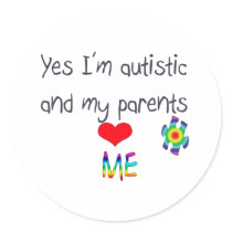 Autism awareness stickers