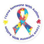 Autism Awareness Round Sticker