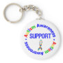 Autism Awareness Support Keychain