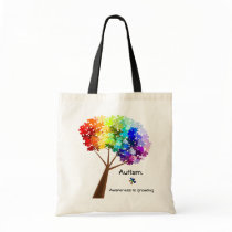Autism Awareness Tree Bag