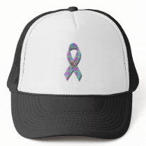Autism Awarness Angel Puzzle Pieces Ribbon Cause hats by beverlytazangel Autism Awarness Angel Puzzle Pieces Ribbon Cause hats