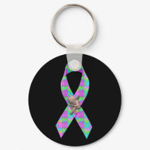 Autism Awarness Angel Puzzle Pieces Ribbon Cause keychains by beverlytazangel Autism Awarness Angel Puzzle Pieces Ribbon Cause keychains