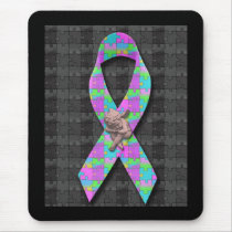 Autism Awarness Angel Puzzle Pieces Ribbon Cause mousepads by beverlytazangel Autism Awarness Angel Puzzle Pieces Ribbon Cause mousepads
