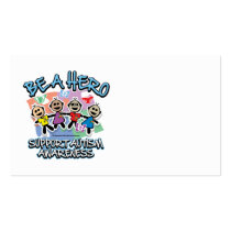 Autism Be A Hero business cards by fightcancertees Autism Be A Hero business cards