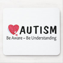 Autism Be Aware Be Understanding Mouse Mats