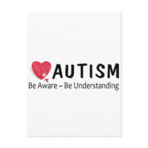 Autism Be Aware Be Understanding Post Cards