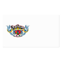 Autism Bird & Heart Business Card Templates