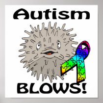 Autism Blows Awareness Design Posters