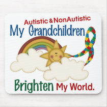 Autism BRIGHTEN MY WORLD 1 Grandchildren 2 Mouse Mat