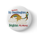 Autism BRIGHTEN MY WORLD 1 Granddaughters Pin