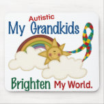 Autism BRIGHTEN MY WORLD 1 Grandkids mousepads