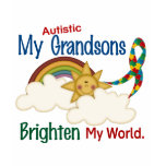 Autism BRIGHTEN MY WORLD 1 Grandsons Shirt