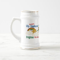 Autism BRIGHTEN MY WORLD 1 Nephews Mugs