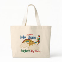 Autism BRIGHTEN MY WORLD 1 Sons bags by awarenessgifts Autism BRIGHTEN MY WORLD 1 Sons bags